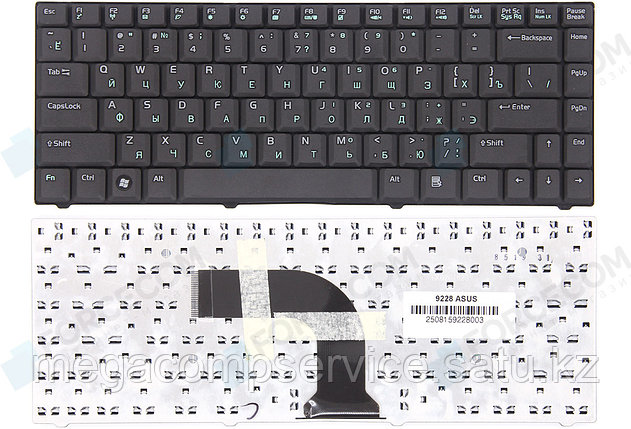 Клавиатура для ноутбука Asus C90, RU, черная, фото 2