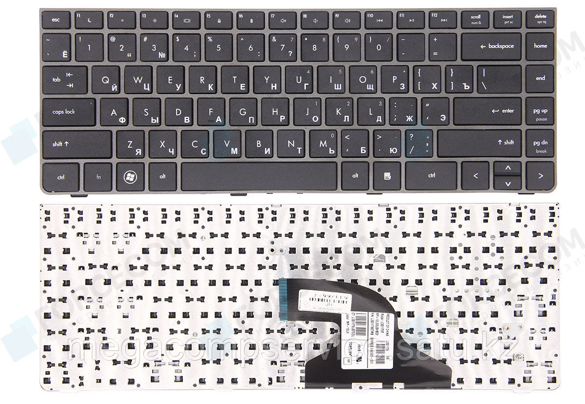 Клавиатура для ноутбука HP ProBook 4330S/ 4331S/ 4430S/ 4431S/ 4435S/ 4436S, RU, рамка, черная