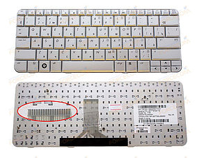 Клавиатура для ноутбука HP Pavilion TX2000, RU, серебристая