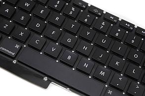Клавиатура для ноутбука Apple MacBook PRO A1286, ENG, для подсветки, горизонтальный Enter, черная, фото 2