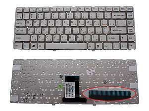 Клавиатура для ноутбука Sony VPC-EA, RU, белая, фото 2