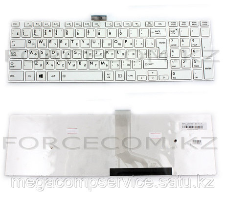 Клавиатура для ноутбука Toshiba Satellite C55-A, RU, белая, фото 2