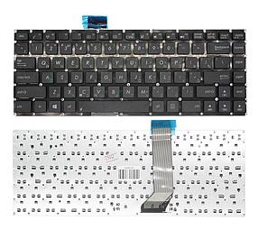 Клавиатура для ноутбука Asus S400, RU, без рамки, черная