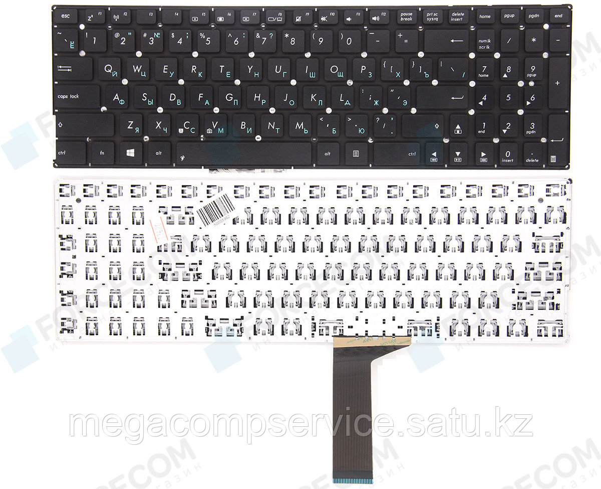 Клавиатура для ноутбука Asus X555, RU, черная