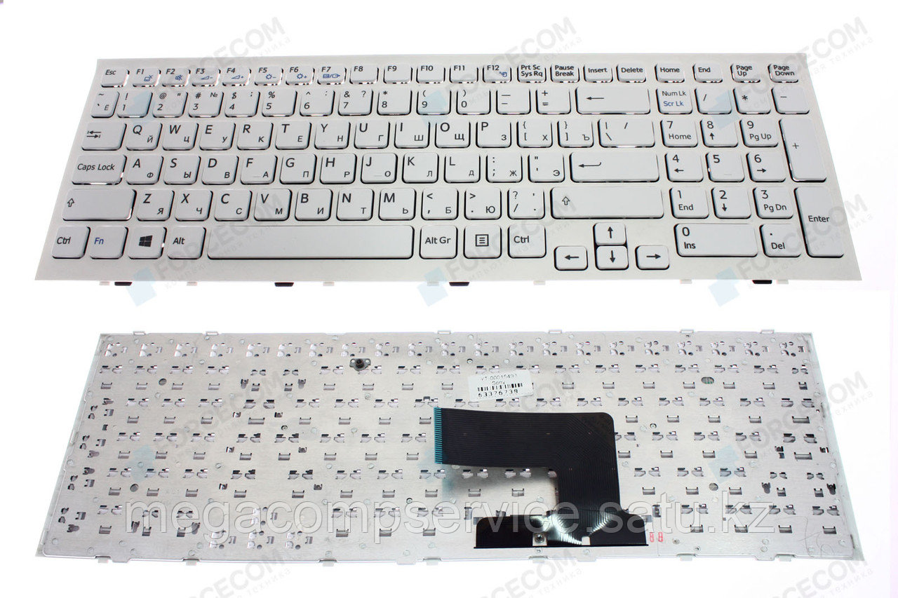 Клавиатура для ноутбука Sony VPC-EE, белая - фото 1 - id-p94834902