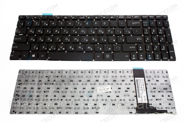 Клавиатура для ноутбука Asus N56, RU, без рамки, черная, фото 2