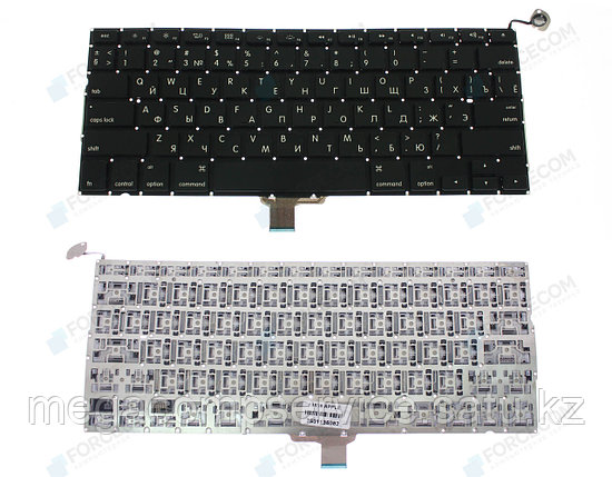 Клавиатура для ноутбука Apple MacBook PRO A1278, RU, маленький Enter, подсветка, черная, фото 2