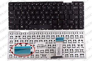 Клавиатура для ноутбука Asus X451, ENG, черная, фото 2