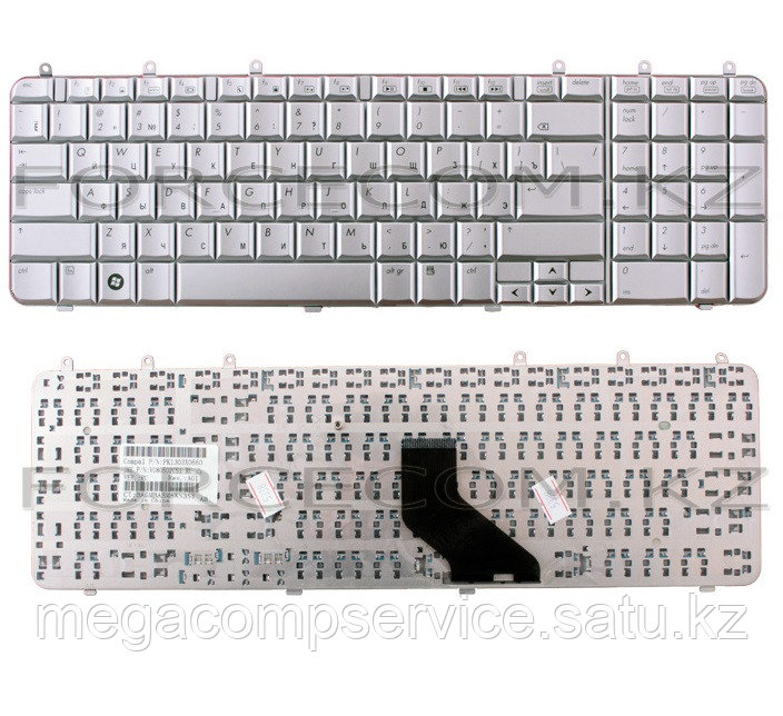 Клавиатура для ноутбука HP Pavilion DV7-1000, RU, серебристая