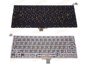 Клавиатура для ноутбука Apple MacBook PRO A1278, RU, для подсветки, черная