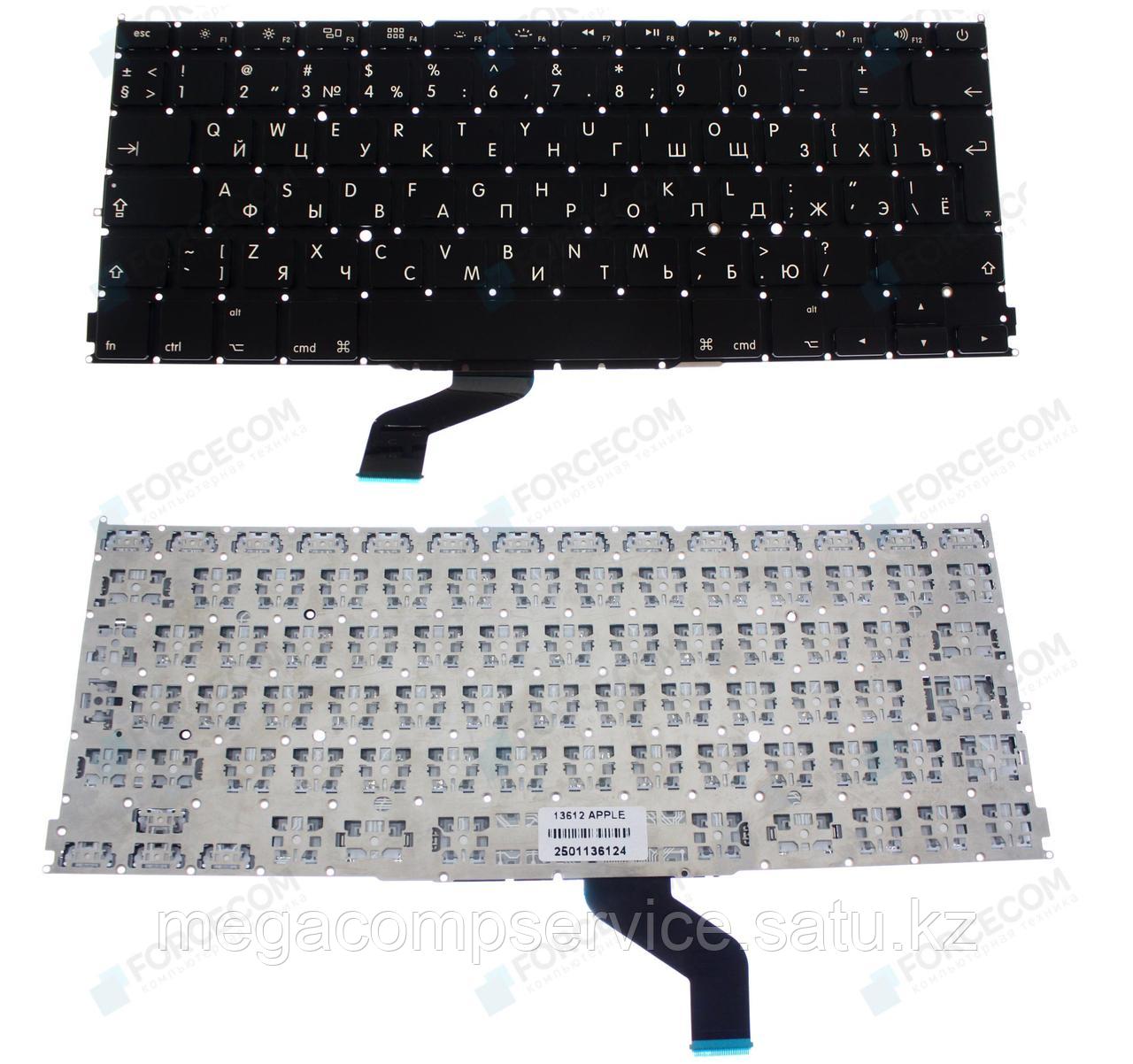 Клавиатура для ноутбука Apple MacBook PRO A1425, RU, большой Enter, для подсветки, черная