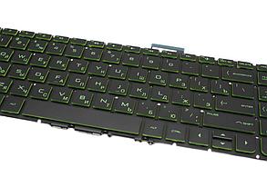 Клавиатура для ноутбука HP Pavilion 15-AB series, RU, зеленая, фото 2