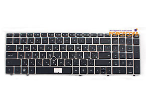 Клавиатура для ноутбука HP EliteBook 8560P, тензометрический джойстик, RU, черная, фото 2
