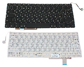 Клавиатура для ноутбука Apple MacBook PRO A1297, RU, для подсветки, черная