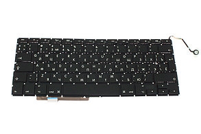 Клавиатура для ноутбука Apple MacBook PRO A1297, RU, для подсветки, черная, фото 2
