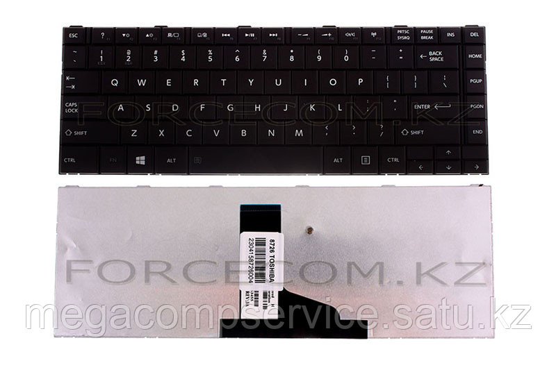 Клавиатура для ноутбука Toshiba Satellite C805/ C840/ C840D/ C845/ C845D, ENG, черная