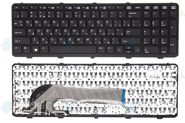 Клавиатура для ноутбука HP ProBook 450 G0/ 450 G1/ 455 G1, RU, рамка, черная, фото 2