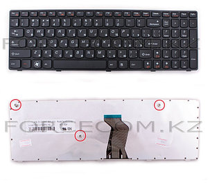 Клавиатура для ноутбука Lenovo IdeaPad V570/ B570, RU, черная, фото 2