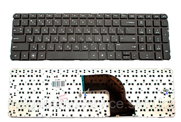 Клавиатура для ноутбука HP Pavilion DV7-7000, RU, без рамки, черная, фото 2