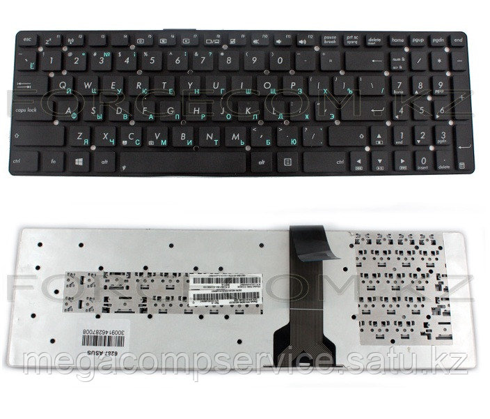 Клавиатура для ноутбука Asus K55, RU, черная - фото 1 - id-p94835028