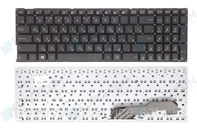 Клавиатура для ноутбука Asus X541, RU, без рамки ,черная, фото 2