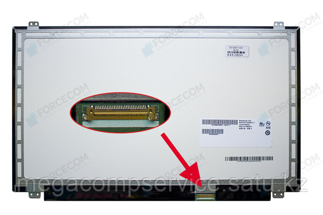 ЖК экран для ноутбука 15.6" AU Optronics, B156XW04, V.7, WXGA 1366x768, LED, bracket U/D, фото 2