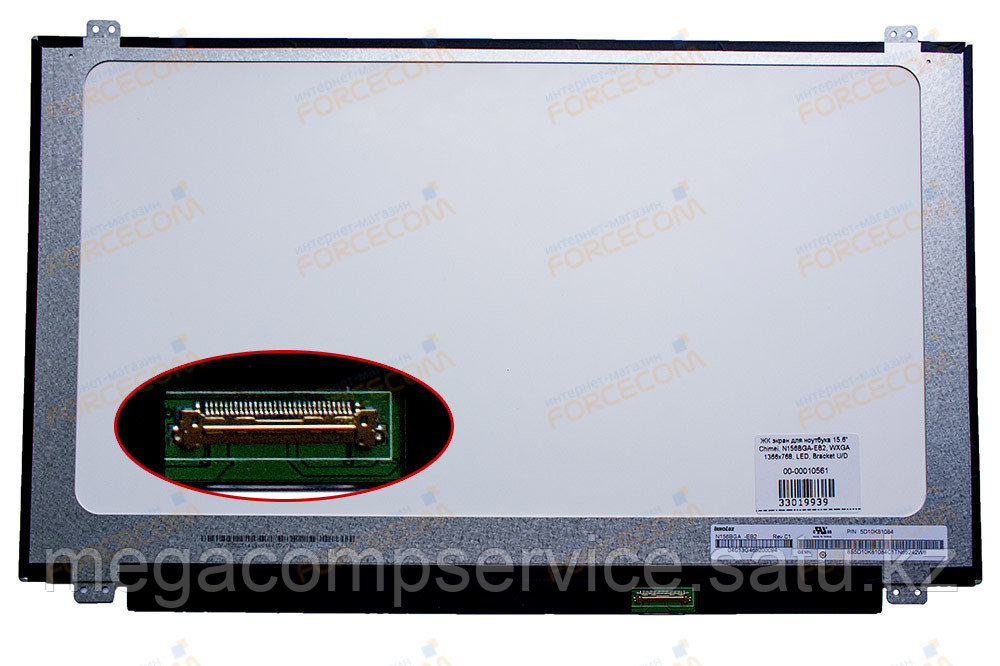 ЖК экран для ноутбука 15.6" Chimei, N156BGA-EB2, WXGA 1366x768, LED, Bracket U/D, 359.5×223.8×3.2 (mm)