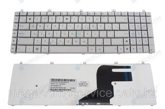 Клавиатура для ноутбука Asus N75, RU, серебристая, фото 2