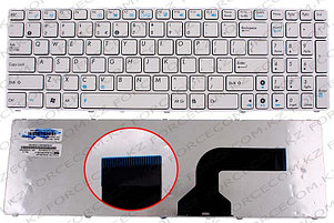 Клавиатура для ноутбука Asus G60, ENG, белая, фото 2