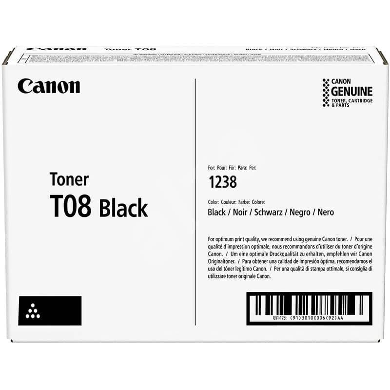 Картридж Canon T08 Black для i-SENSYS X 1238i/1238iF/1238P/1238Pr 3010C006