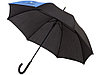 Зонт-трость Lucy 23 полуавтомат, черный/синий, фото 4