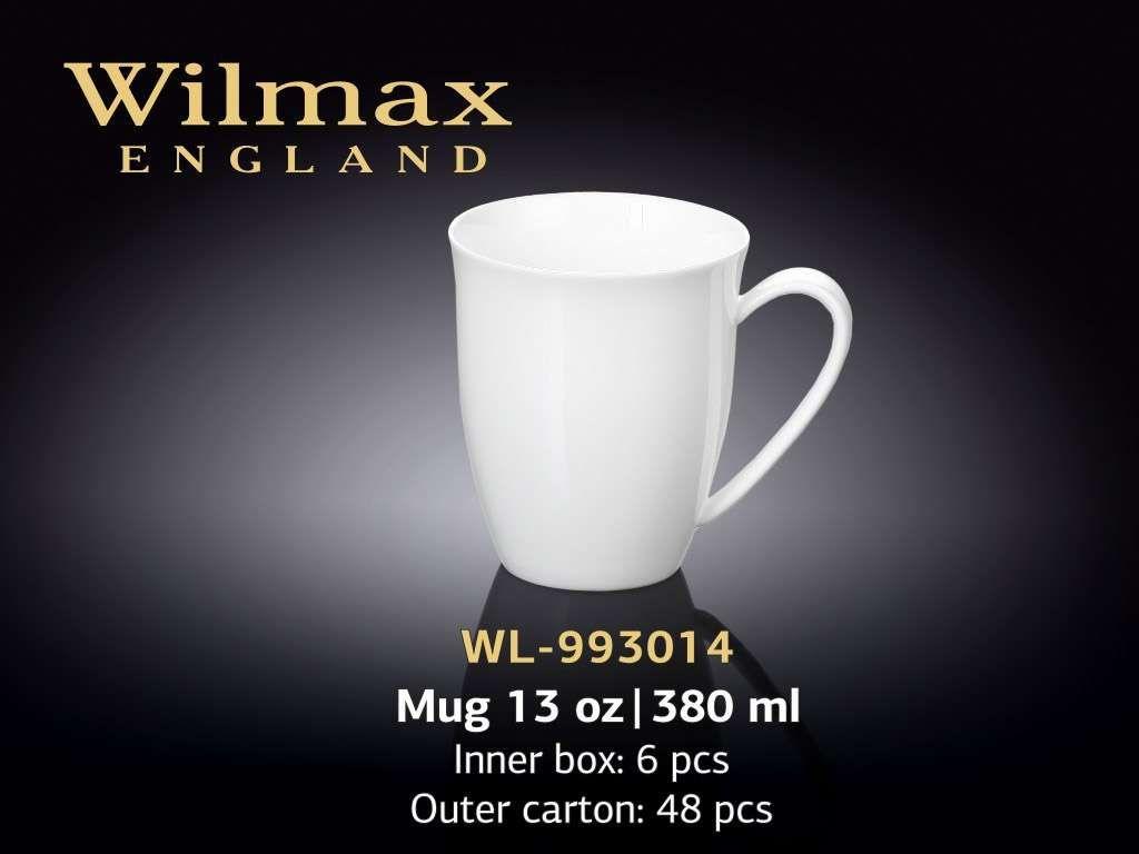 Кружка "Wilmax", 380 мл., фарфор, белая