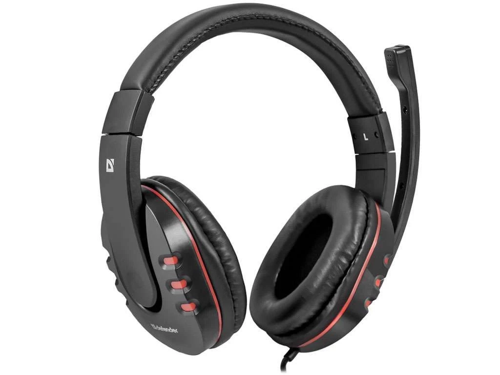 Наушники Defender "Warhead" G-160 с микрофоном, черные