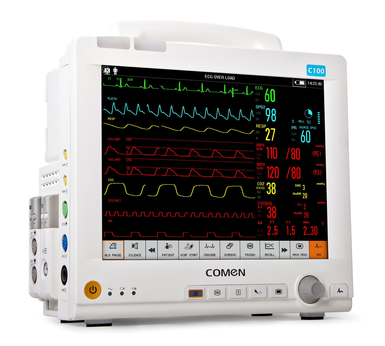 Прикроватные мониторы пациента для всех отделений больницы Comen Medical к модульного монитора C100