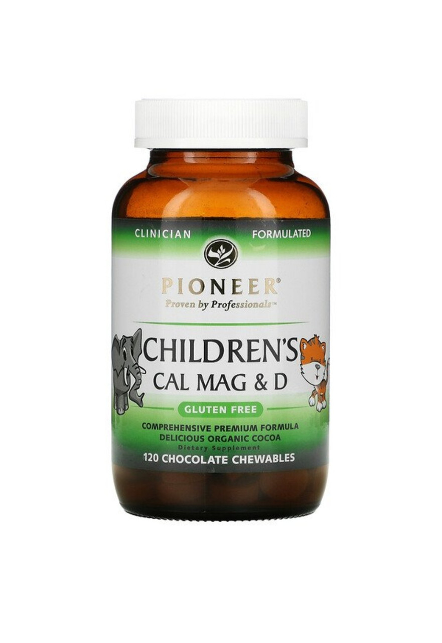 Детская добавка с кальцием, магнием и витамином D, со вкусом шоколада, 120 жевательных таблеток - фото 1 - id-p94846018