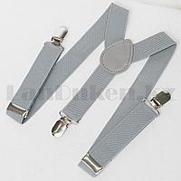 Подтяжки для брюк серые