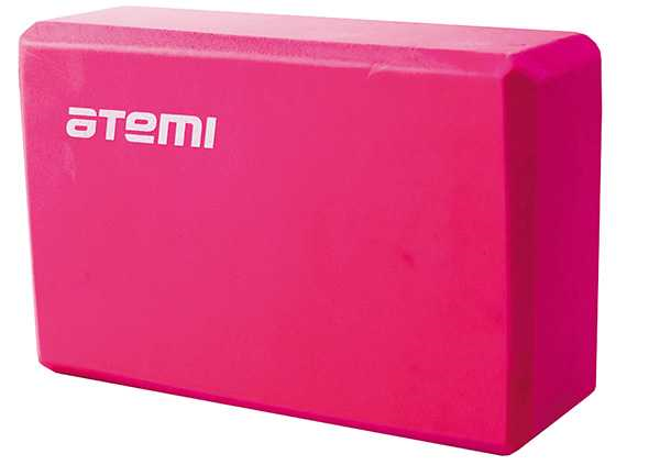Блок для йоги Atemi, AYB01P, 225х145х75, розовый - фото 1 - id-p87797131