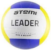 Мяч волейбольный Atemi, LEADER, синтетическая кожа PVC , 18п., жел/гол/бел