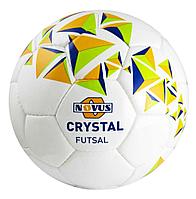 Мяч футбольный Novus CRYSTAL FUTSAL, PVC, бел/син/оранж, р.4
