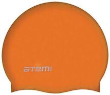 Шапочка для плавания Atemi, силикон, оранжевая, SC306