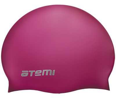 Шапочка для плавания Atemi, силикон, вишневая, SC304
