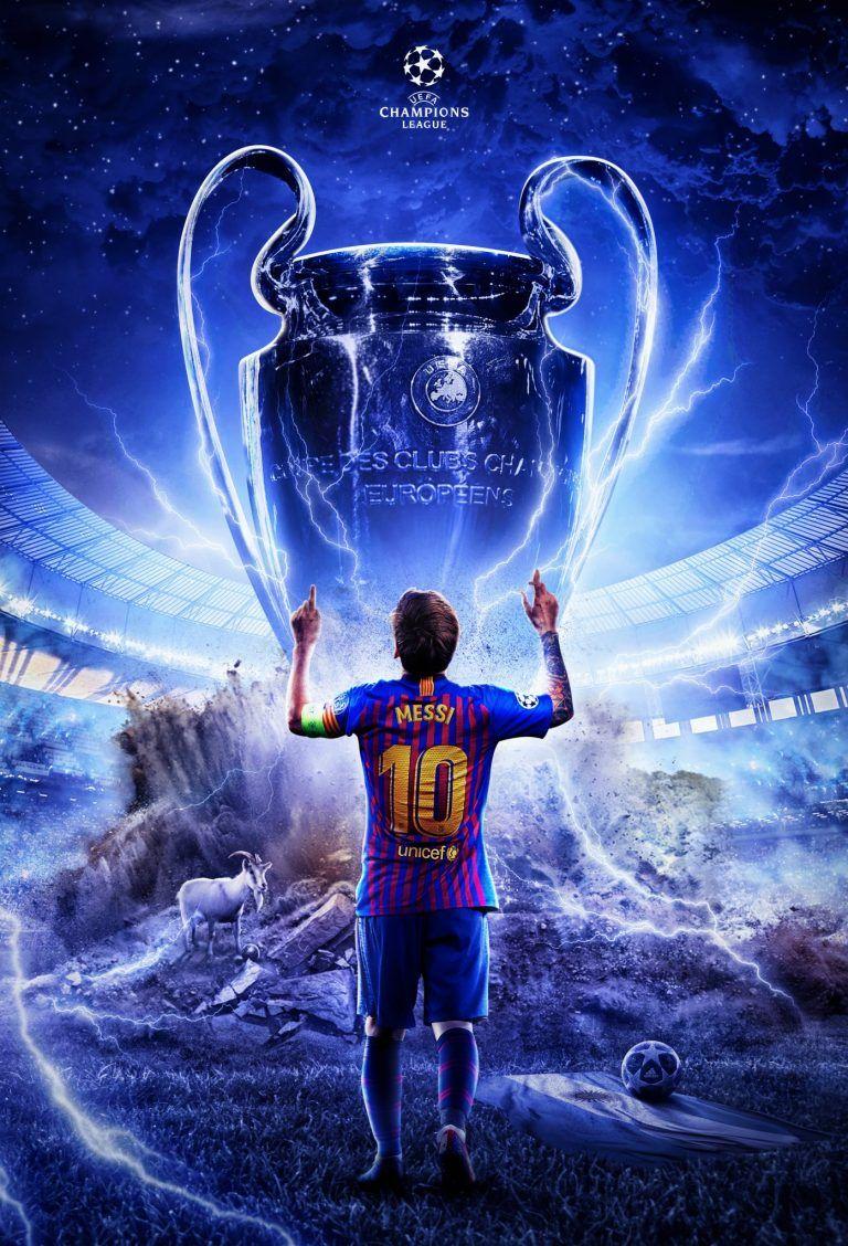 Картина на холсте с подрамником MESSI