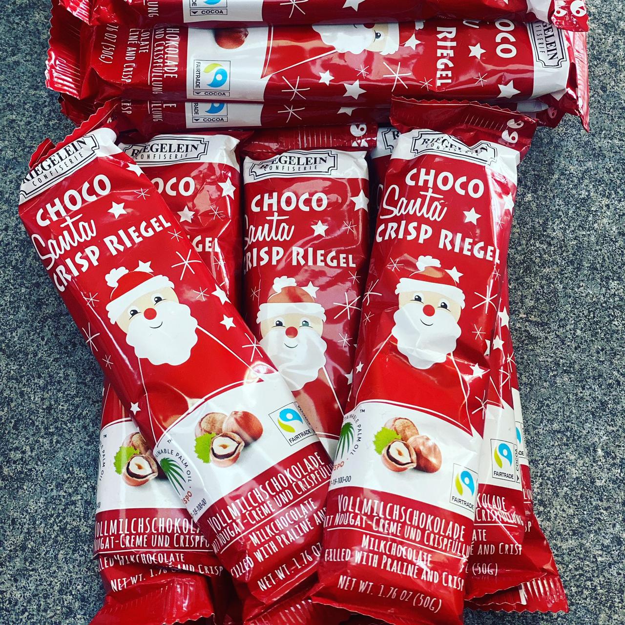 Шоколадные батончики Choco Santa (Санта, дед мороз) 50гр