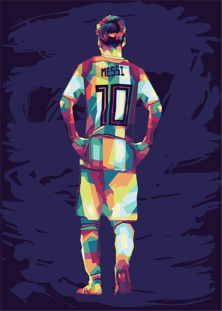 Картина на холсте с подрамником MESSI