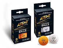 Мячи для настольного тенниса Atemi 3* белые, 6 шт. ATB36W