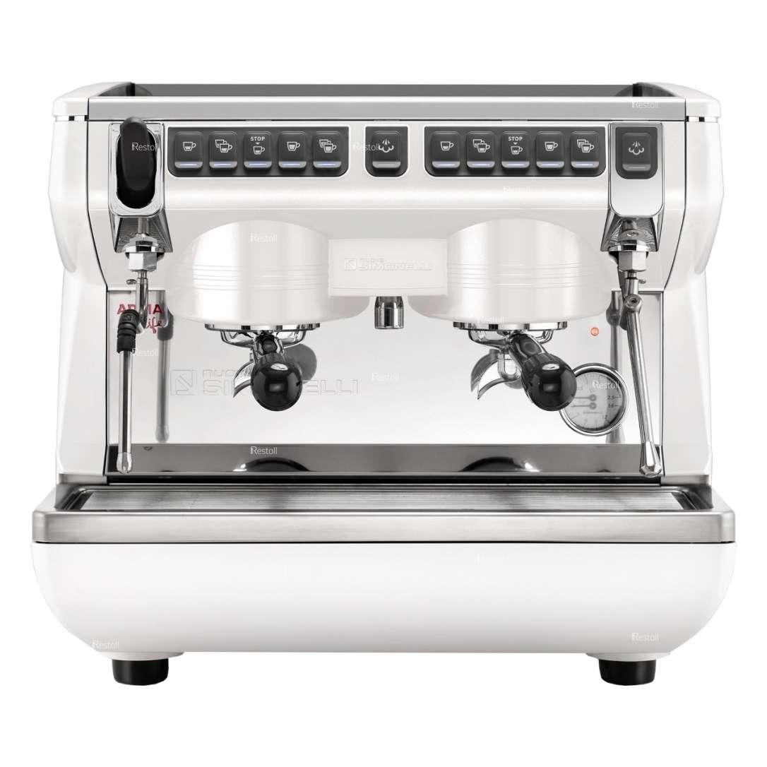 Кофемашина рожковая Nuova Simonelli Appia Life Compact 2Gr V высокие группы, экономайзер, белая