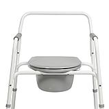 Кресло-стул инвалидное с санитарным оснащением "Ortonica" ТУ 1 (нескладной), фото 3