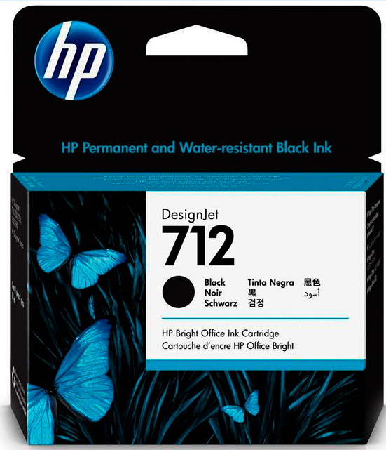 Картридж HP 712 Black для DesignJet Т230/T250/T630/T650 3ED71A