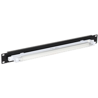 ITK 19" осветительная панель, 1U, с ручным включателем, черная