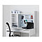 Высокий дополнит модуль для стола IKEA "Микке" белый, фото 3
